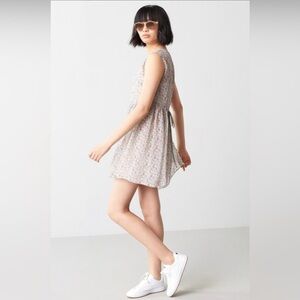 Madewell Floral Mini Dress Size M Sleeveless Cottagecore Boho Spring Summer